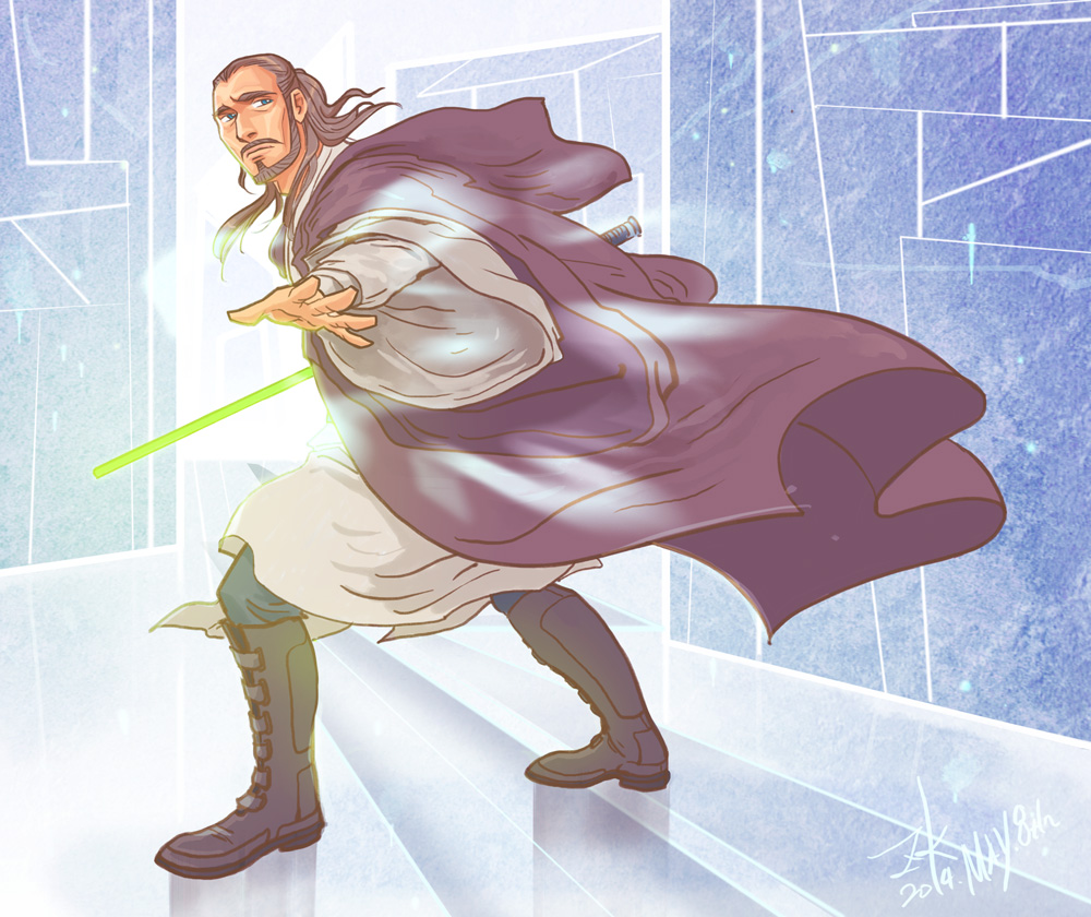 Qui Gon Jinn by AlanGutierrezArt on DeviantArt