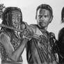 Michonne, Rick  Daryl ~ The Walking Dead