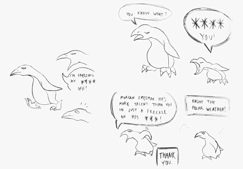 Grumpy Penguin by Superrobofan on DeviantArt