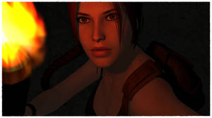 Lara with torch 3