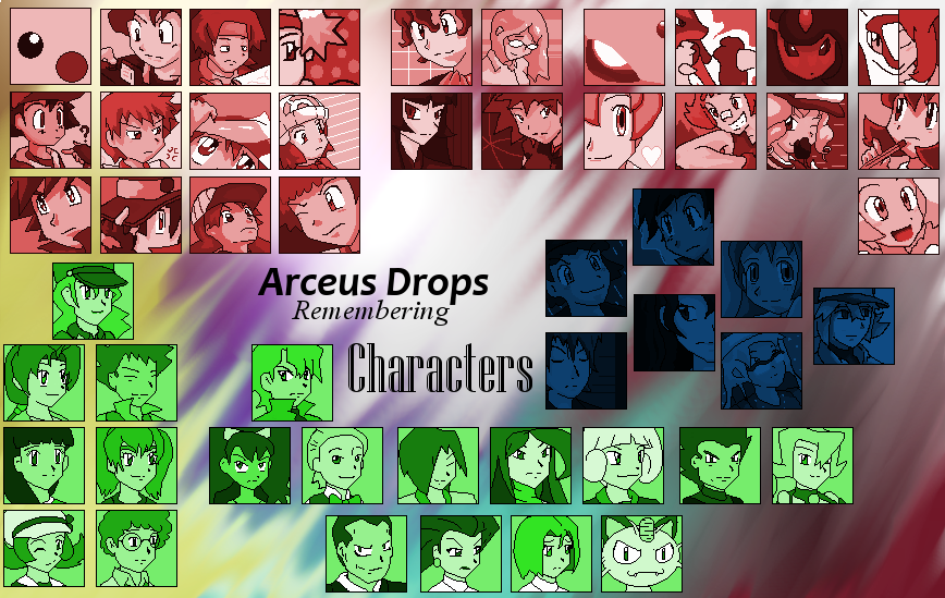 Arceus Drops - Remembering Characters