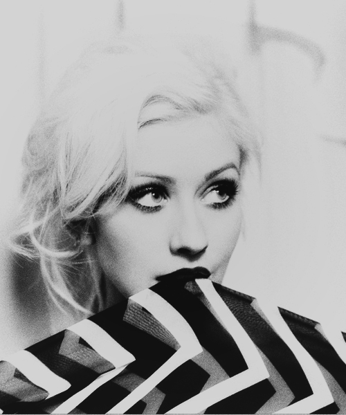 Xtina Black and white