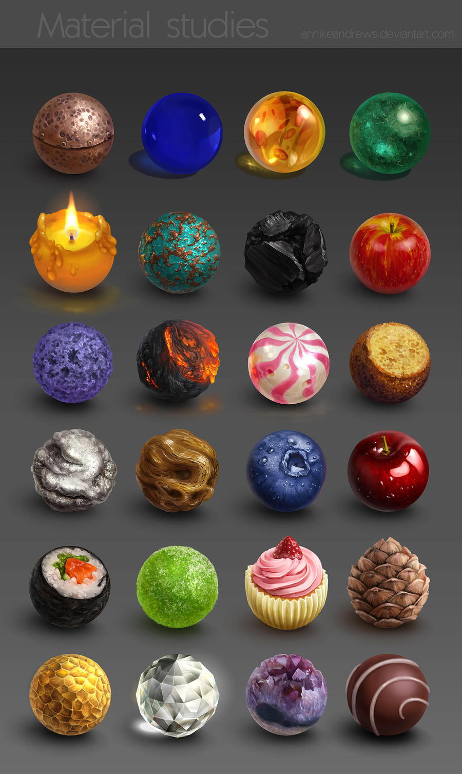 Material studies #2 by AnnikeAndrews on DeviantArt