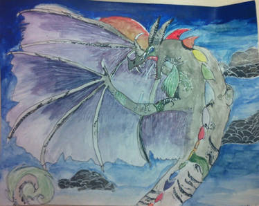 Colour wheel dragon