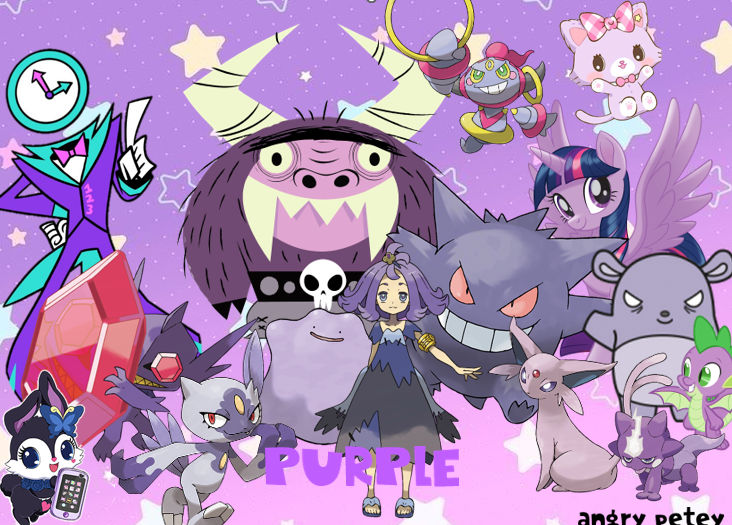 Purple Characters Rivals purple characters by angrypetey on DeviantArt