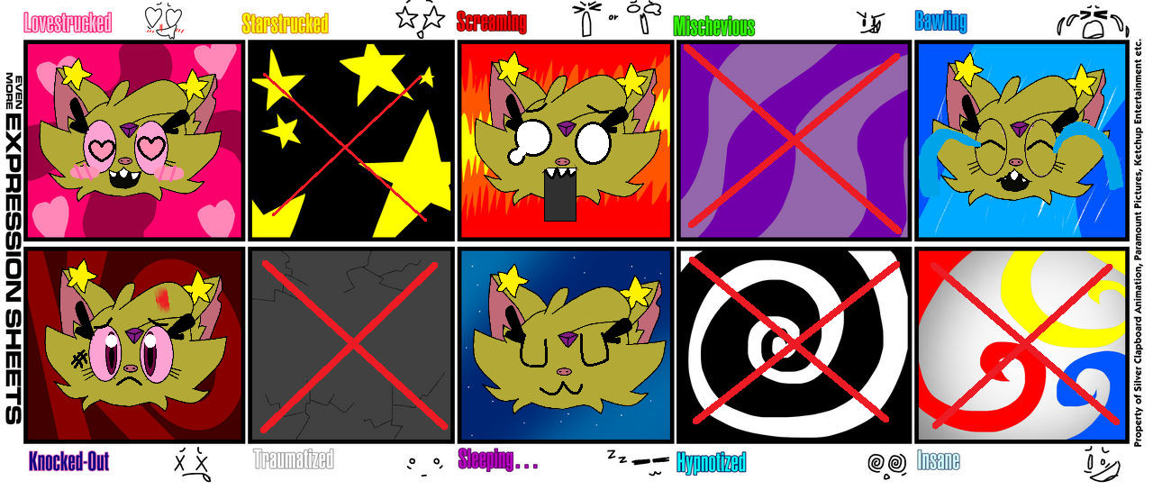 DATM: sprithreat expression sheet 3 by PaulaTheKawaiiCat on DeviantArt