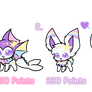 Pastel Based Eeveelutions Adopts #3 (TWO LEFT)