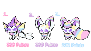 Pastel Based Eeveelutions Adopts #3 (OPEN)