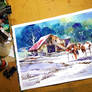 Pinto Farm - Watercolour Painting