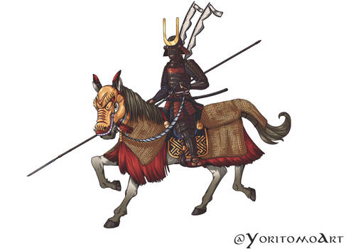 Togoku no Bugu-Samurai on Horseback