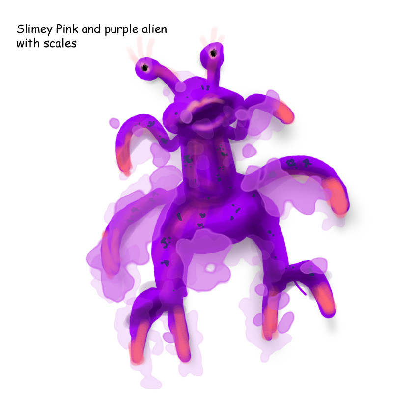 Slimey purple Monster