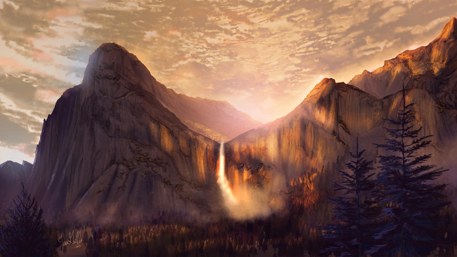 Bridalveil Fall by chateaugrief