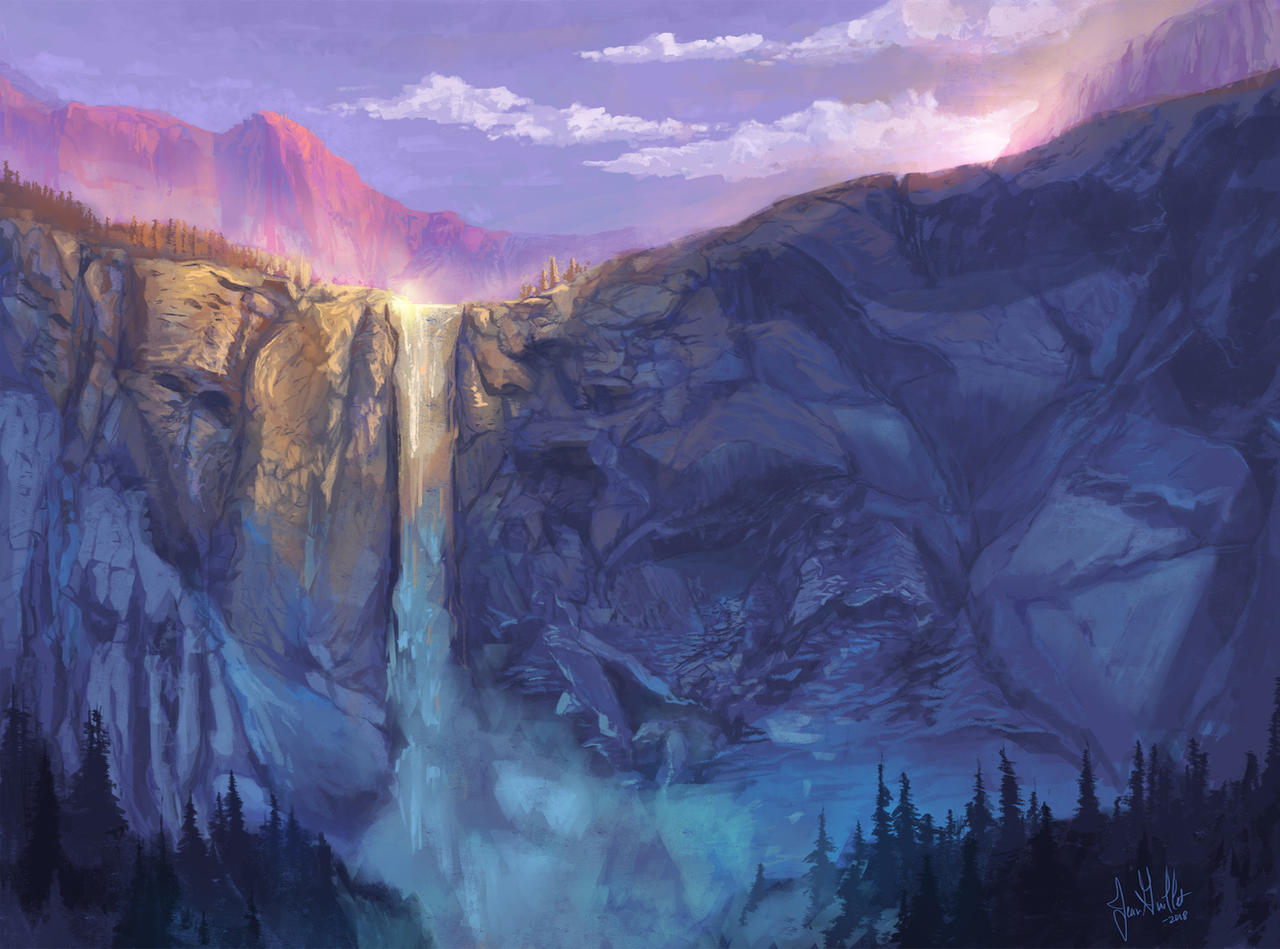 Bridalveil Fall 2 by chateaugrief