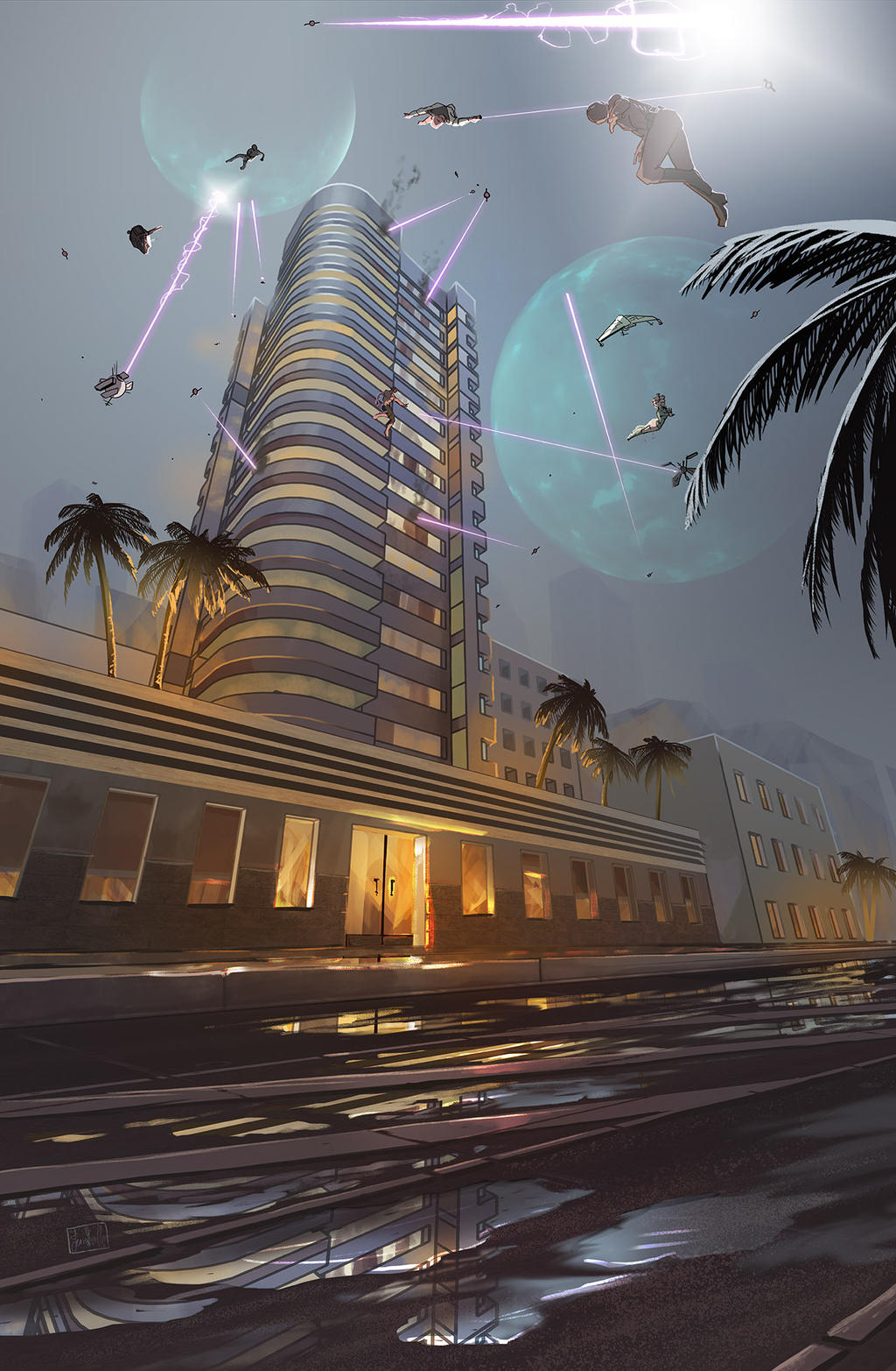 High Rise Attack Commission by chateaugrief
