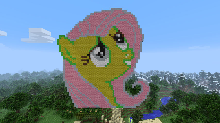 fluttershy minecraft by donkorek on DeviantArt