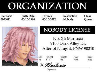 Marluxia's Nobody License