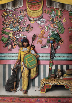 Aztec General and his dog