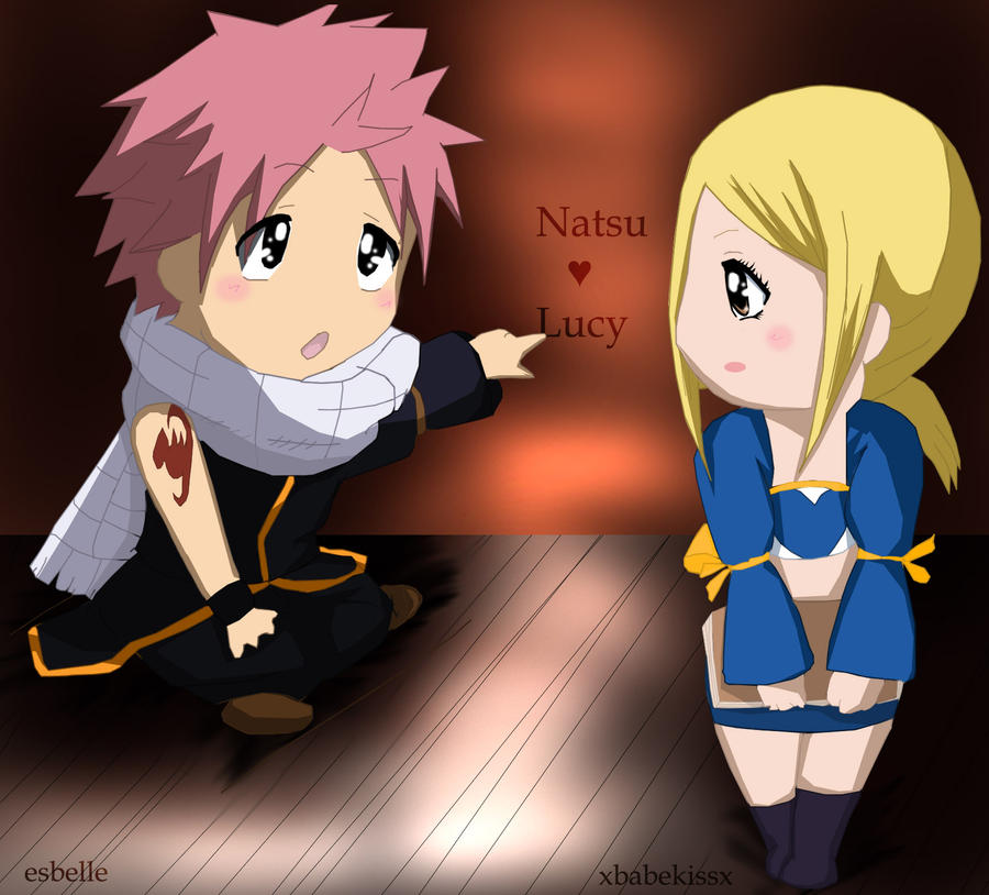 Nalu chibi request colouring by felixne on DeviantArt