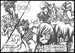 Crossover and Fairy Tail members - (sketchshade) by felixne