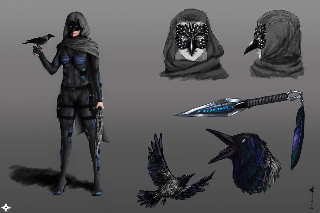 Raven Character R3 Character Concept-The Raven by AKoukis on DeviantArt