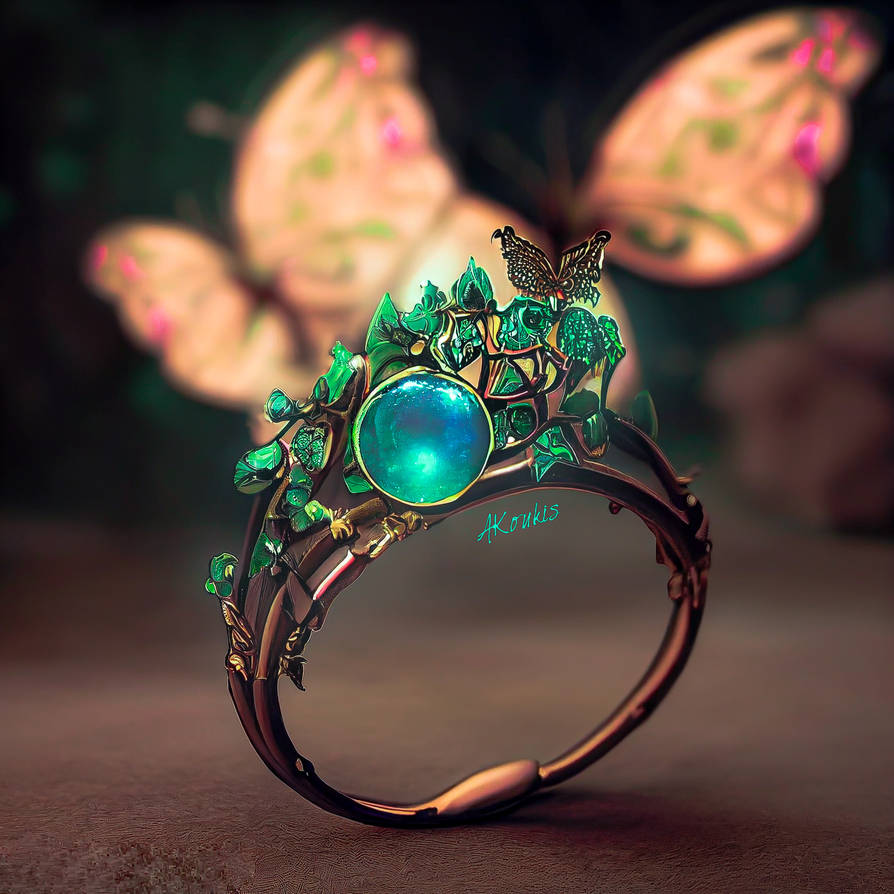 Free Gift Design - Ivy Spell Ring by AKoukis on DeviantArt
