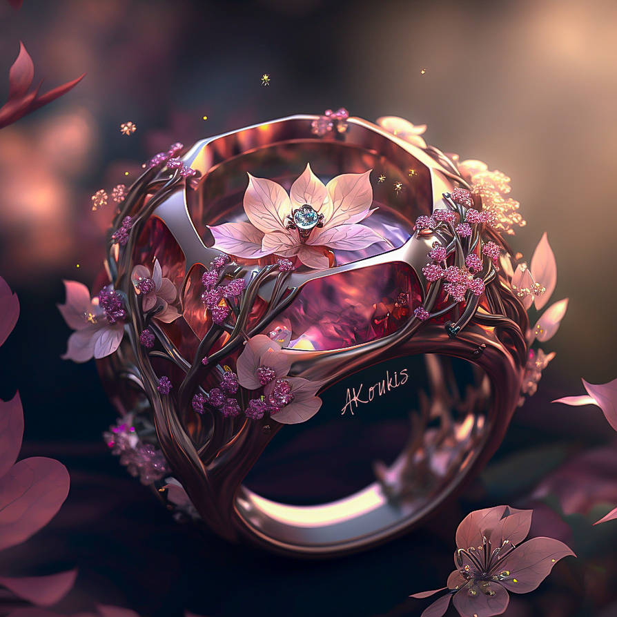 Jewelry Design Auction -Ring of Spring- (OPEN) by AKoukis on DeviantArt