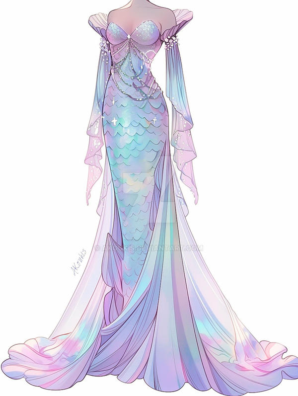 mermaid dress design drawing #fashion #fashiondesign #drawing #mermaid