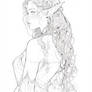 (P2U) Elven Princess Lineart 4