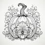 (P2U) Halloween Pumpkin Lineart Vector 2