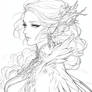 (P2U) Elven Princess Lineart 8