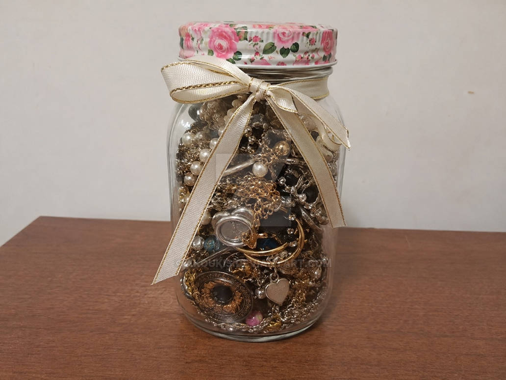 Mystery jewelry jar - 15+ random jewelry (+gift)
