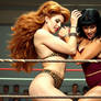 2 Beautiful Curvaceous Women With Long Lustrous Ha