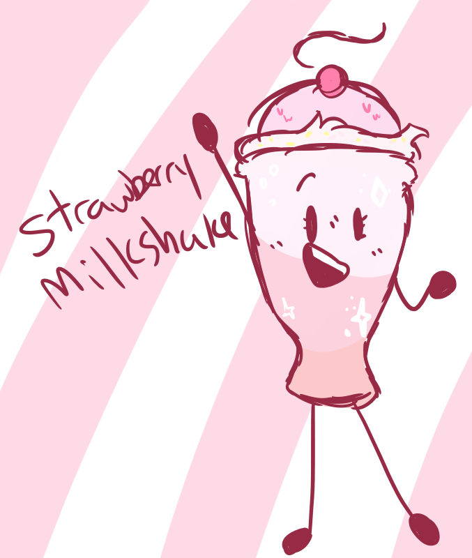 Strawberry Milkshake Ref by TAFFYMARZI on DeviantArt