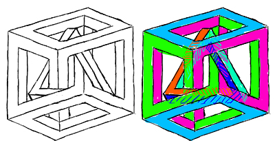 cuboid and triangle sketch