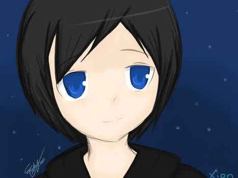 Xion - Kingdom Hearts Tablet Drawing