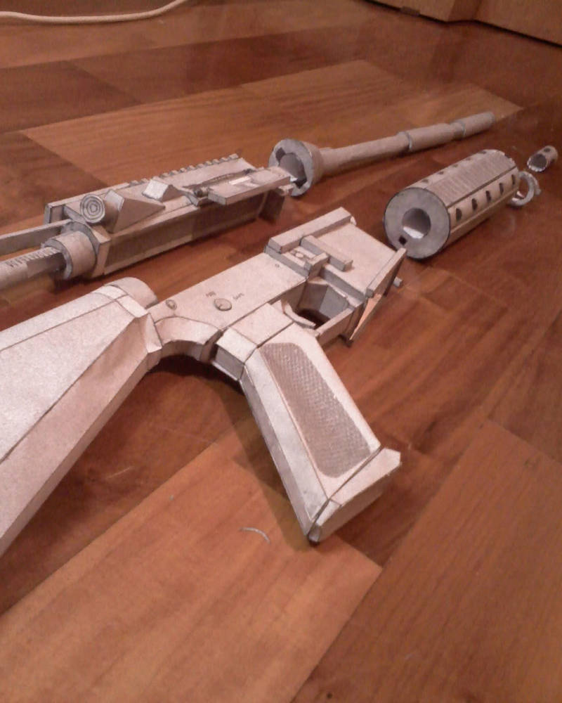 Papercraft m4 1 by RafaelRO on DeviantArt