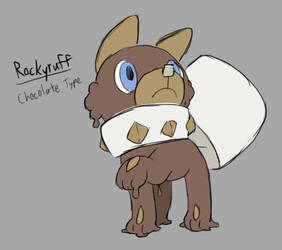 PokeSweet: Rockyruff by Midnitez-REMIX