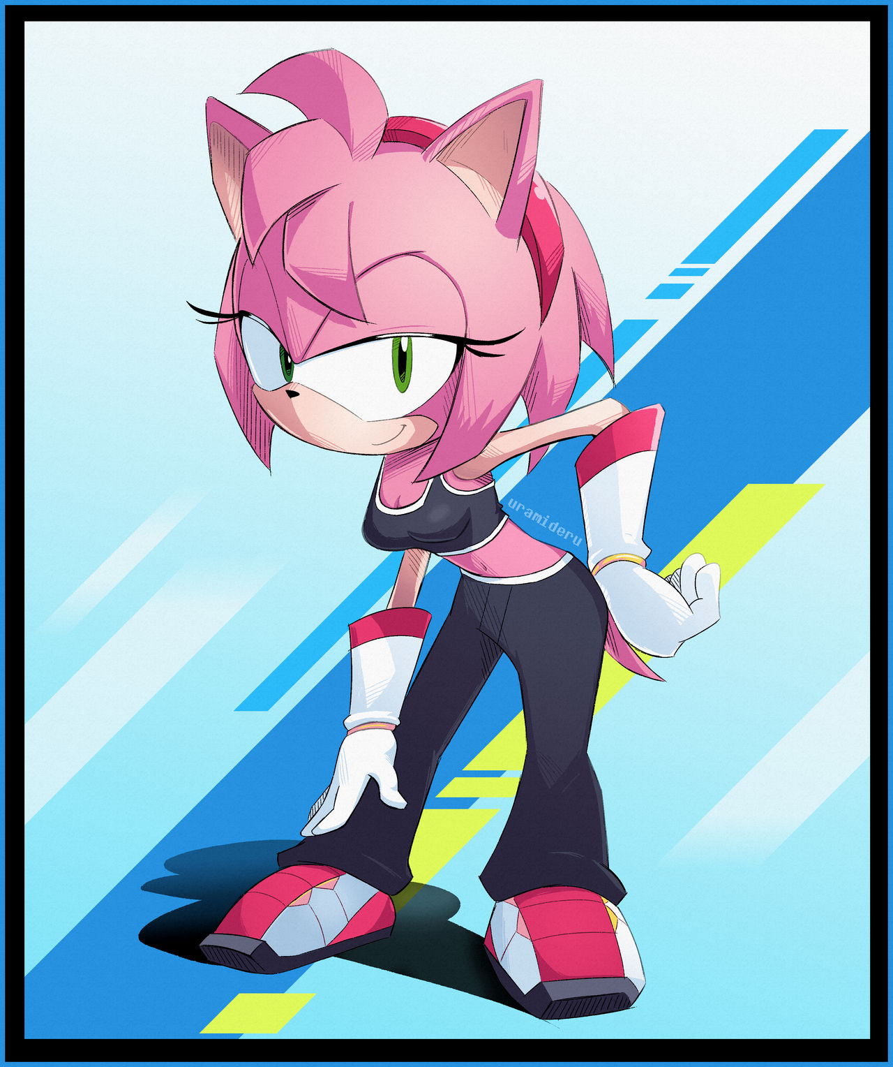 Amy R Urge Amy Rose Rouge suit by Uramideru on DeviantArt