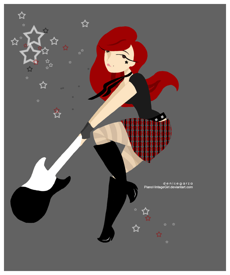 Redhead Rockstar comission