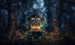 In the dark woods by AleksCG