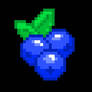 Blueberries pixel art 
