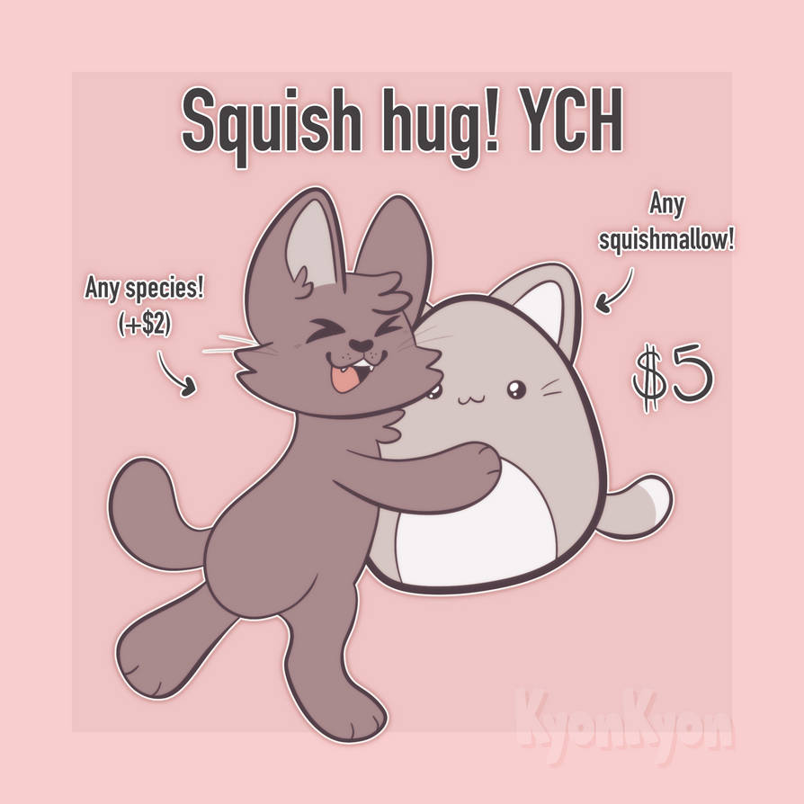 Squish Hug! YCH ($5) by EkaterinaDraws on DeviantArt
