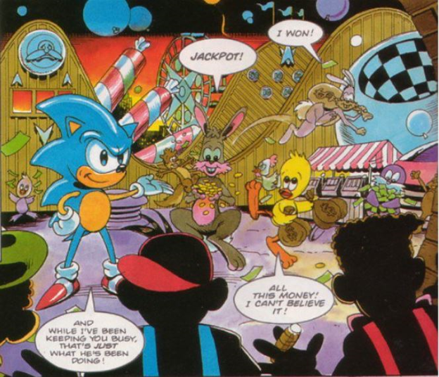 Sonic the Comic #174A FN; Fleetway Quality | Hedgehog with space spinner  bonus 