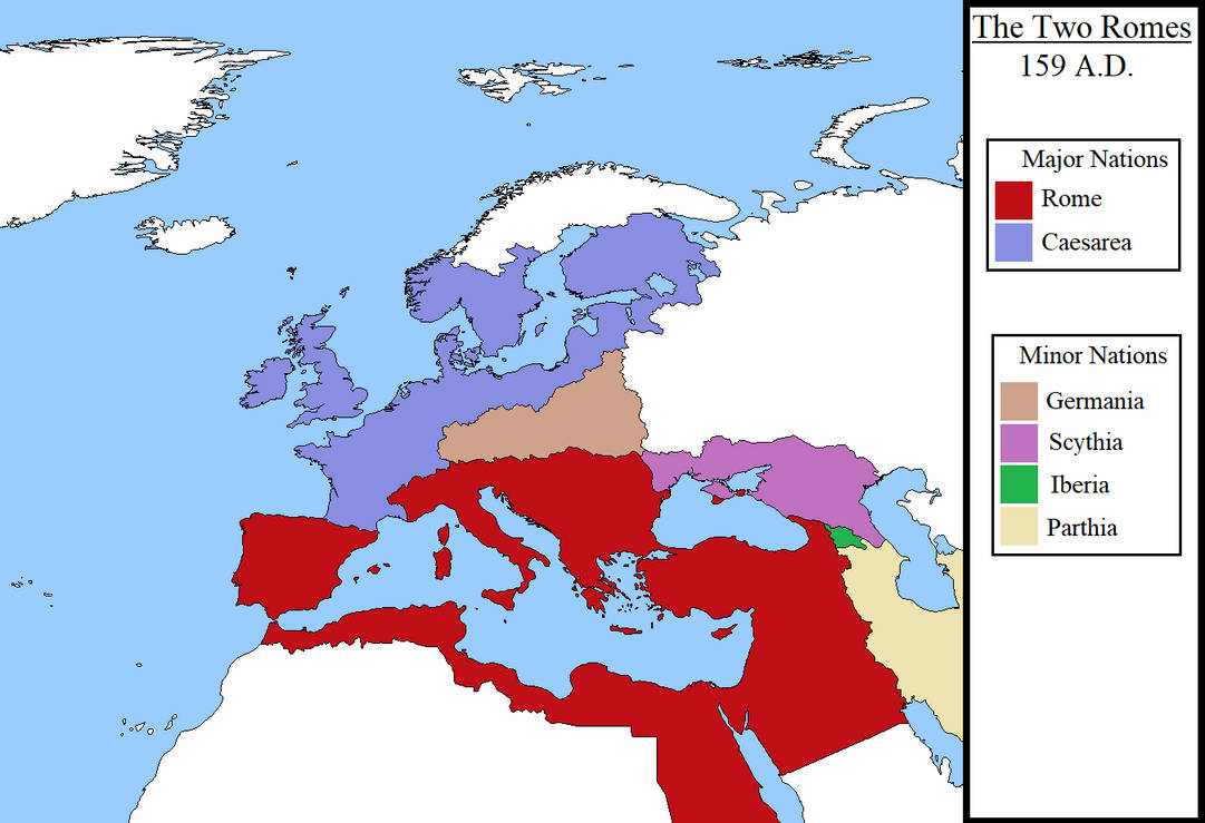The Two Romes by ImagineMaps on DeviantArt