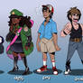 Kids of the Black Hole: Character Designs