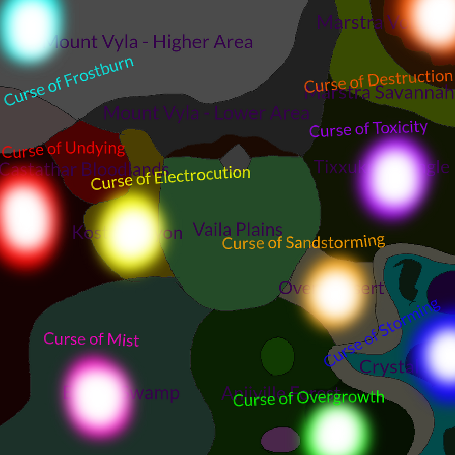 All Curses Rarest Locations of the Nine Curses by Flamey-The-Wolf on DeviantArt