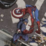 Spidey Vs Cpt.America Coloured