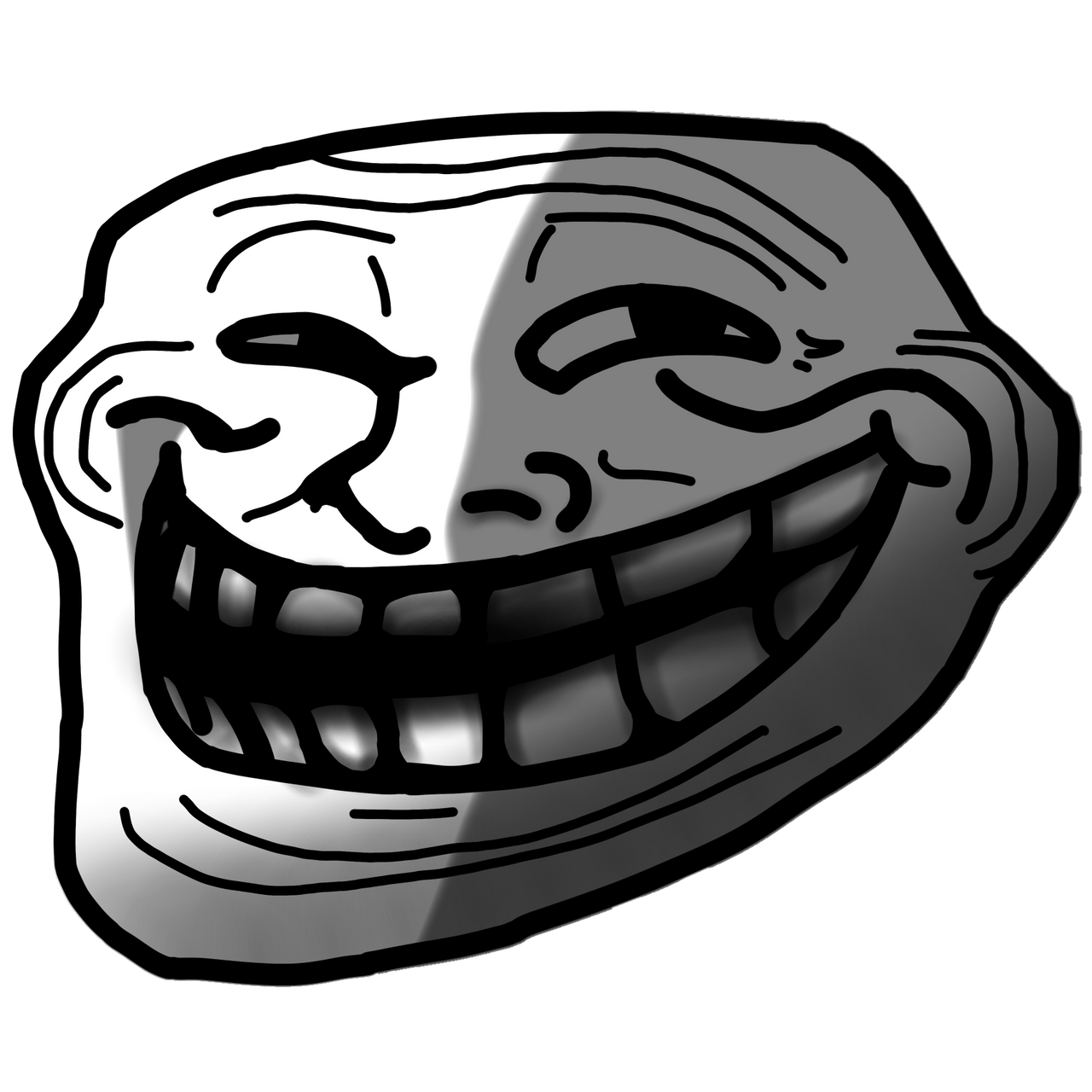Giant troll face from roblox