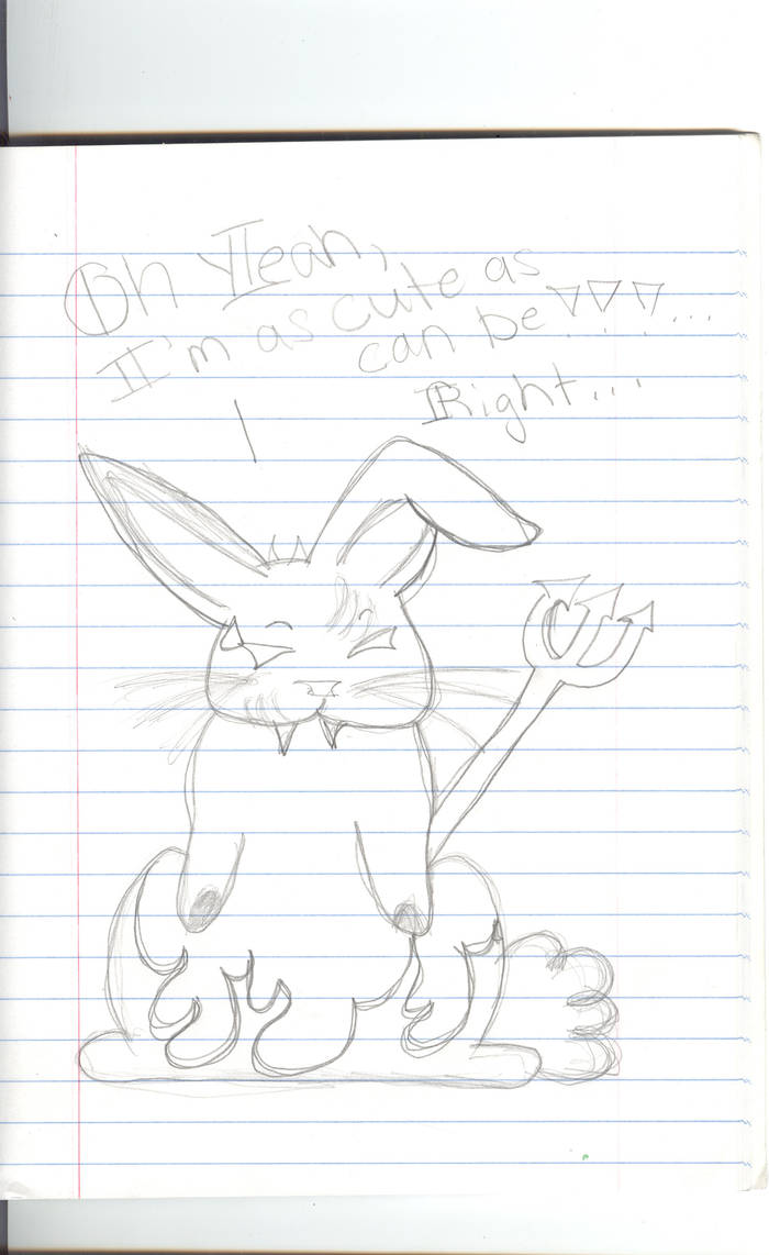 Evil Rabbid Bunny Thingie... by wolvieroxyoursox on DeviantArt