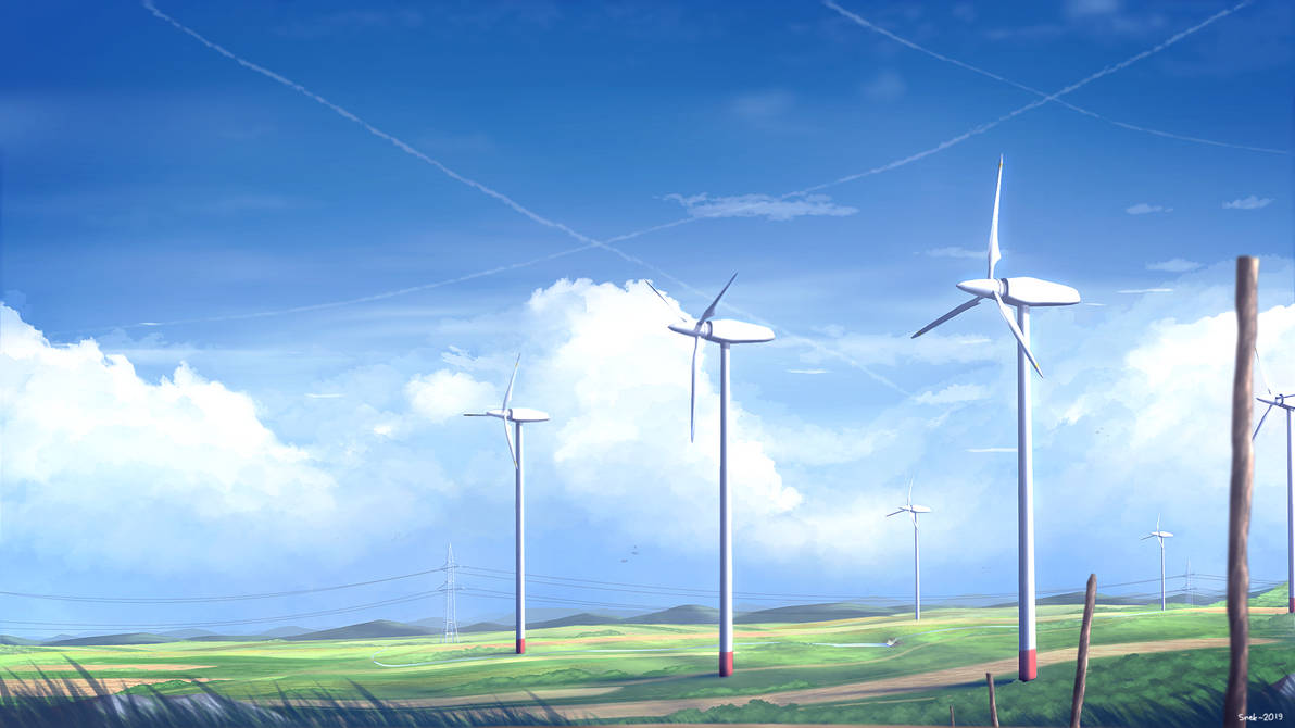 Wind Farm by JellySnek on DeviantArt